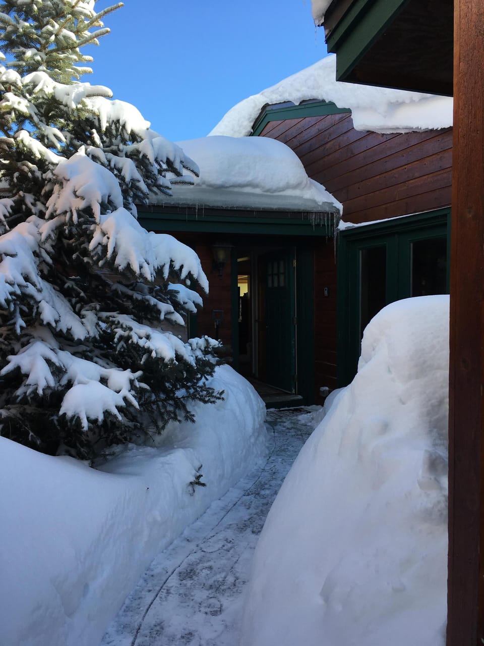 Our front door. We got some snow. 
