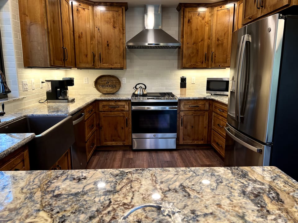 new remodeled kitchen.

