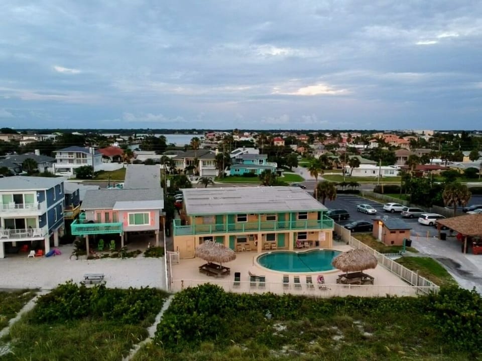 High and above. Thanks Scott for the drone perfect shot of our jewel box