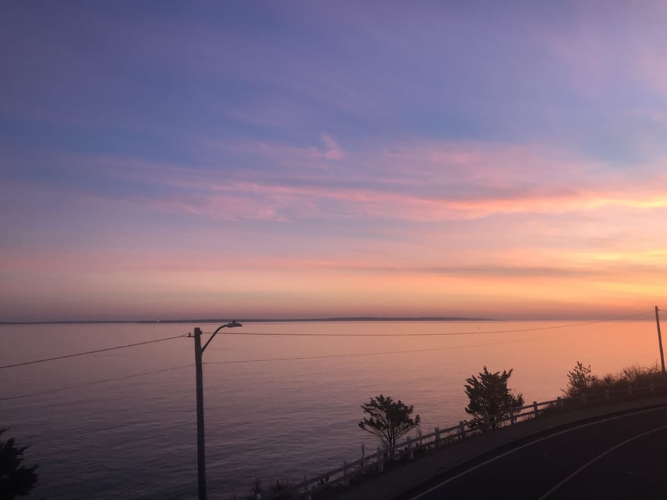 Sunset-view from the deck