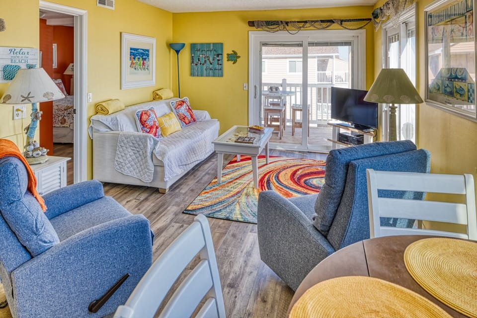 Relax indoors while still experiencing the sea.