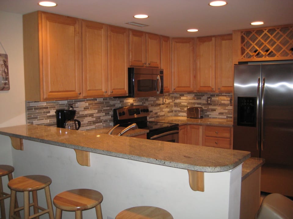 Gourmet Kitchen with bar stool seating