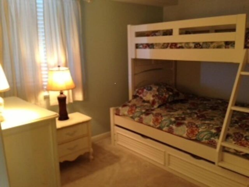 Second Bedroom - Twin bed over full sized bed with trundle