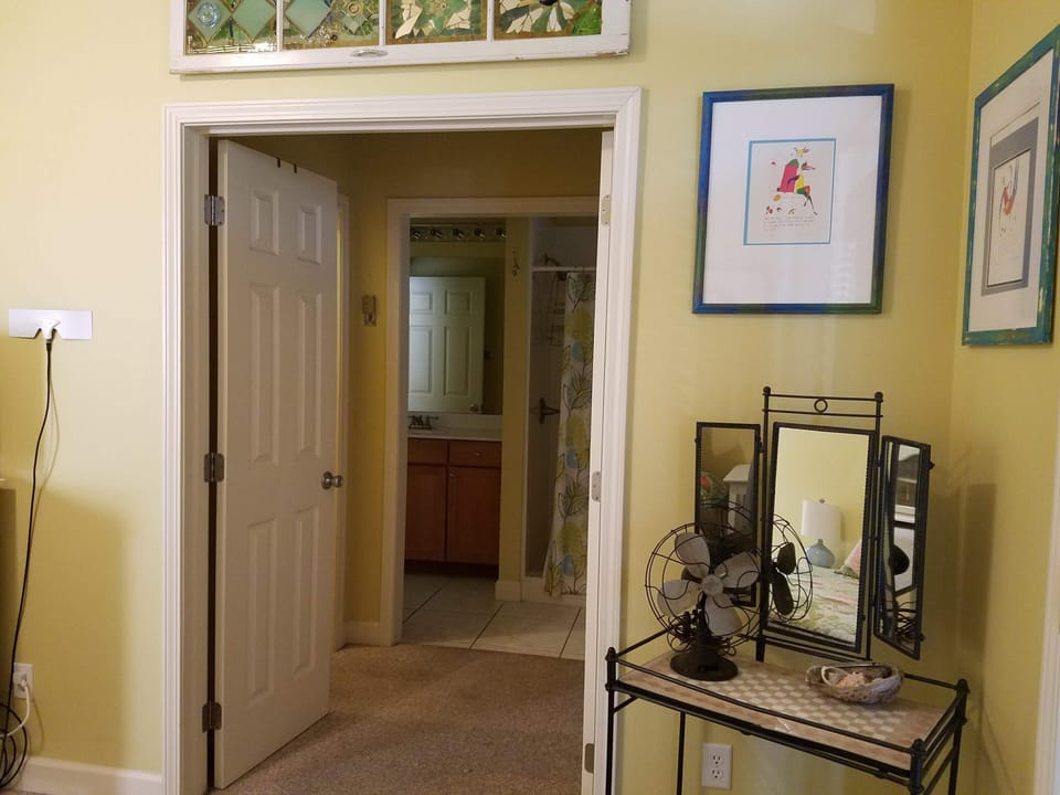 Downstairs Master Bedroom looking into Master Bathroom
