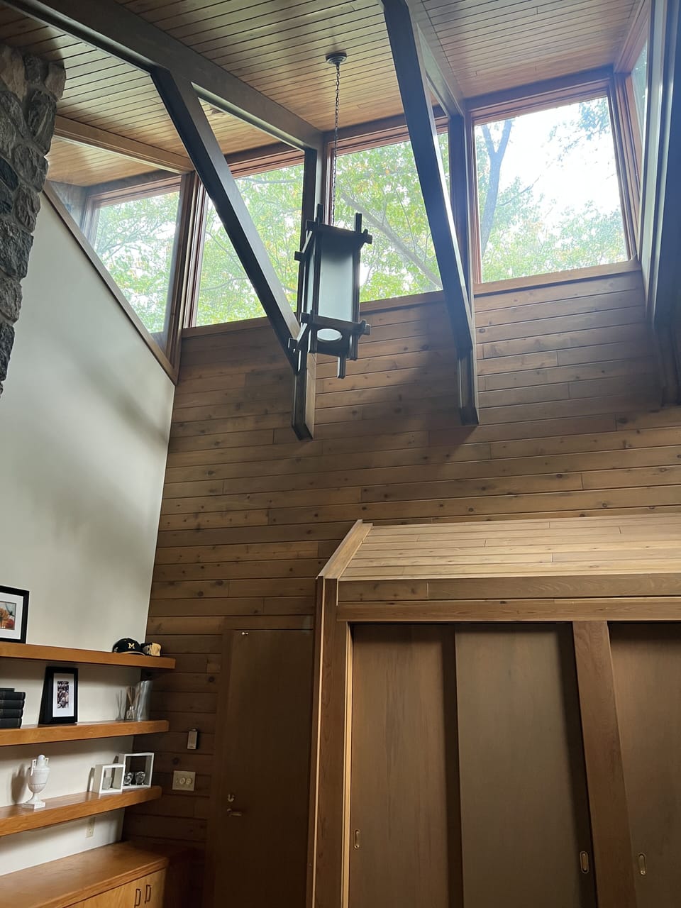 Vaulted ceiling in master bedroom