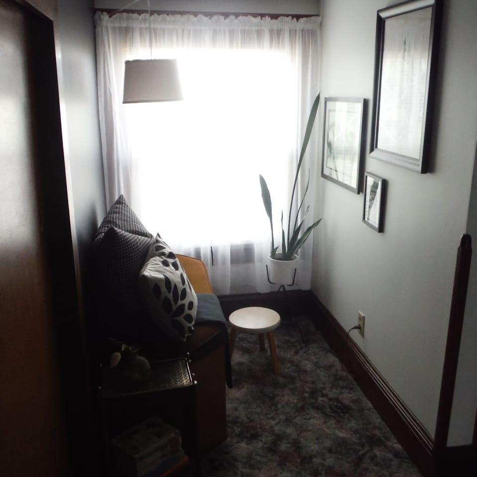Bedroom 1 Reading nook.  Another great place to watch the sun rise!
