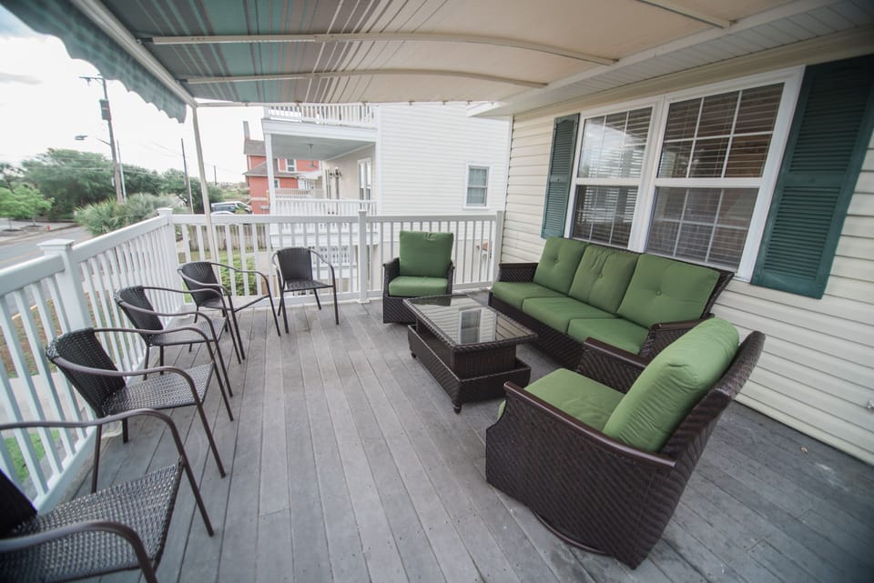 Front Deck Upper Level. * New Restorations Currently *