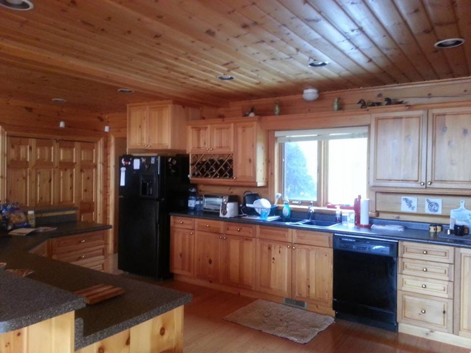 Open concept kitchen with large island