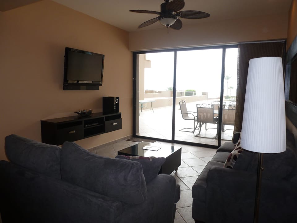 Modern furnishings through out condo!
