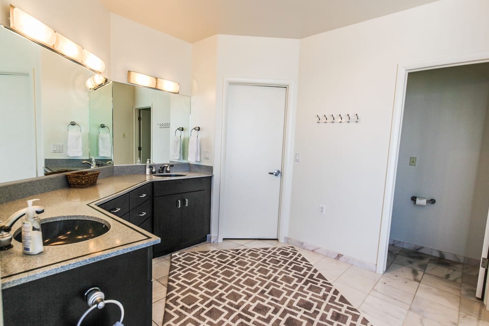 Master bathroom vanity