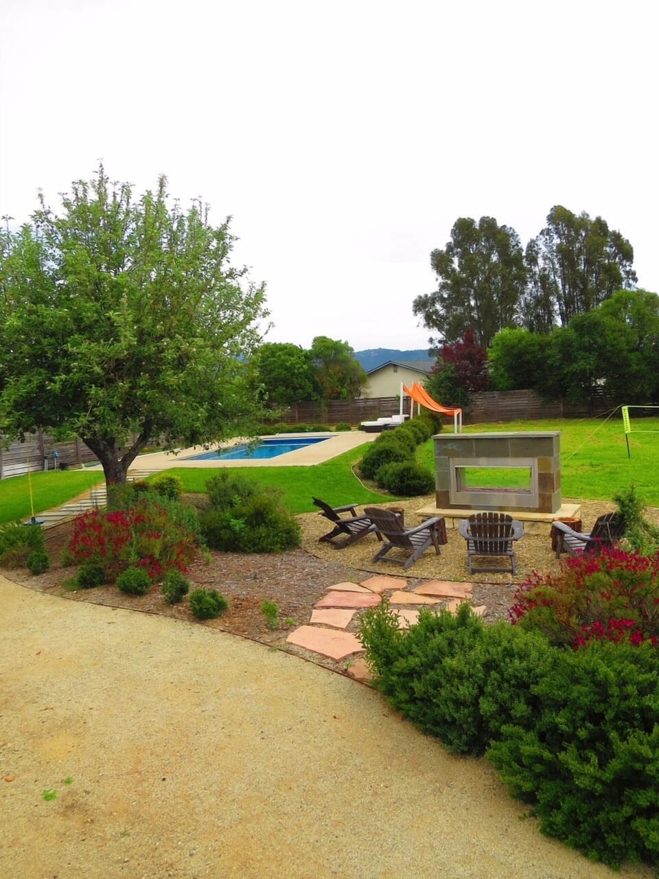 Panorama of the garden