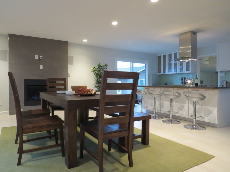 Artwork above fireplace now in place