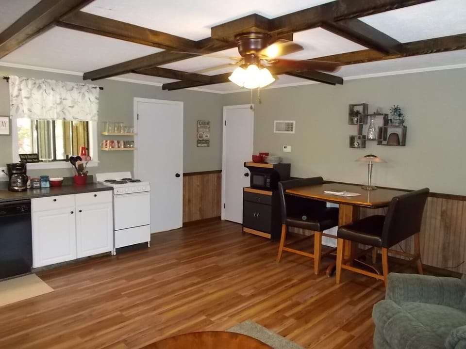 Cabin AB downstairs living area.