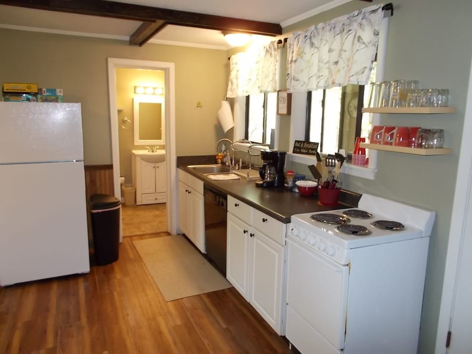 Cabin AB downstairs kitchen area.