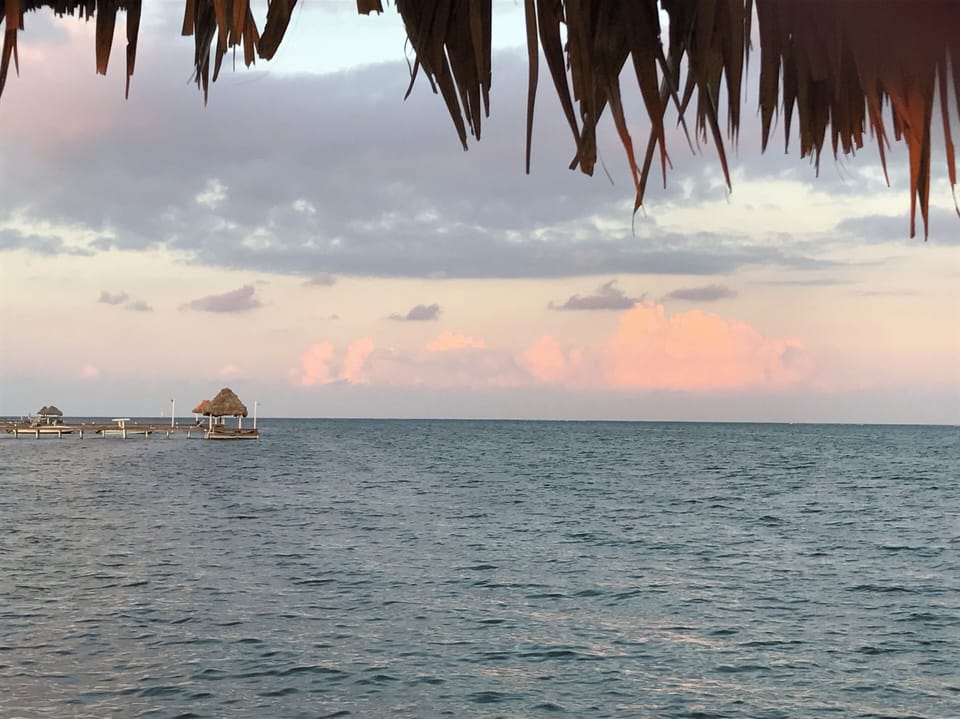 the clouds past the reef...