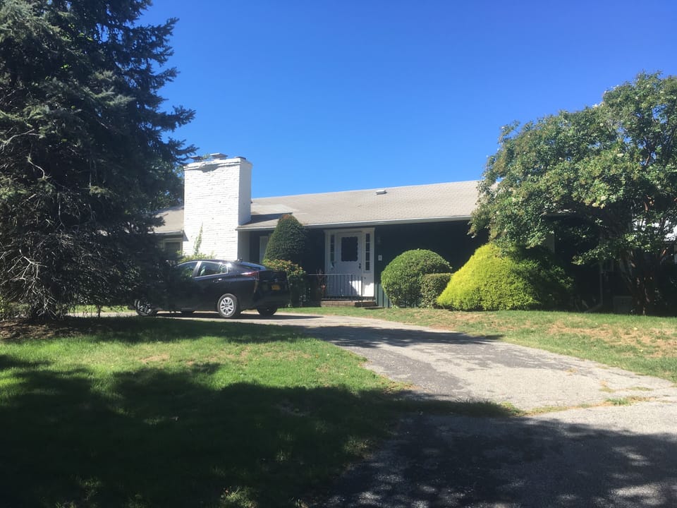 Front view of the house