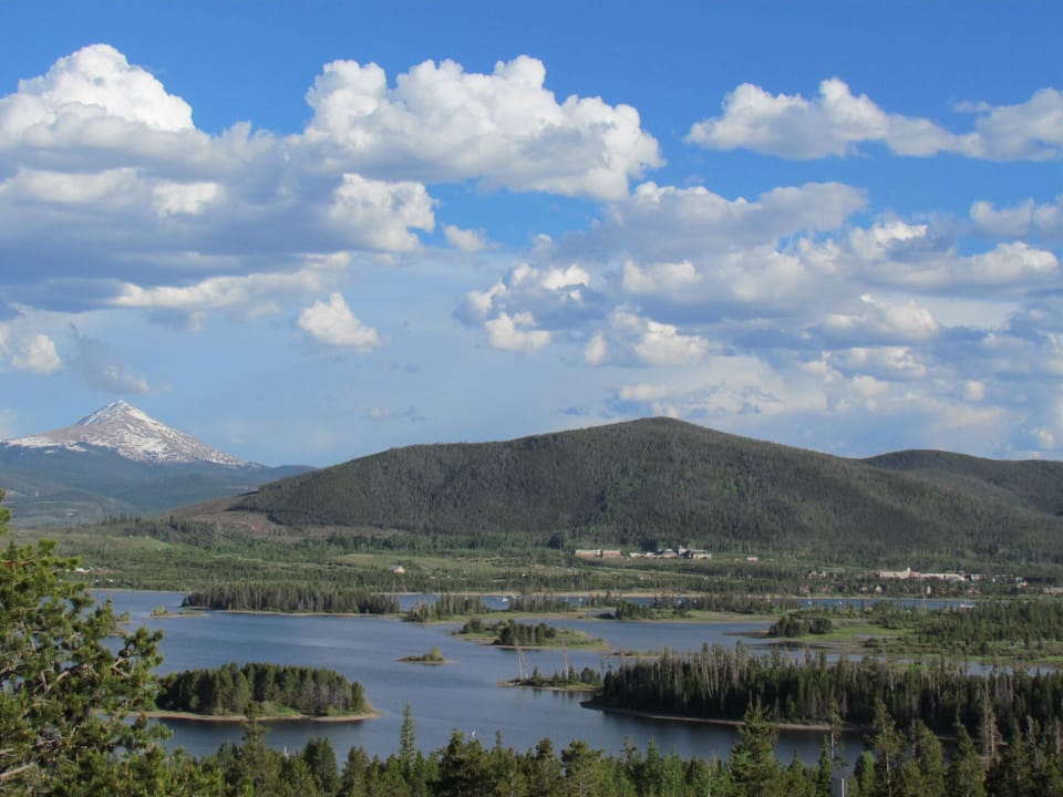 View of Dillon Lake only 2 miles away and great biking trail around the lake...