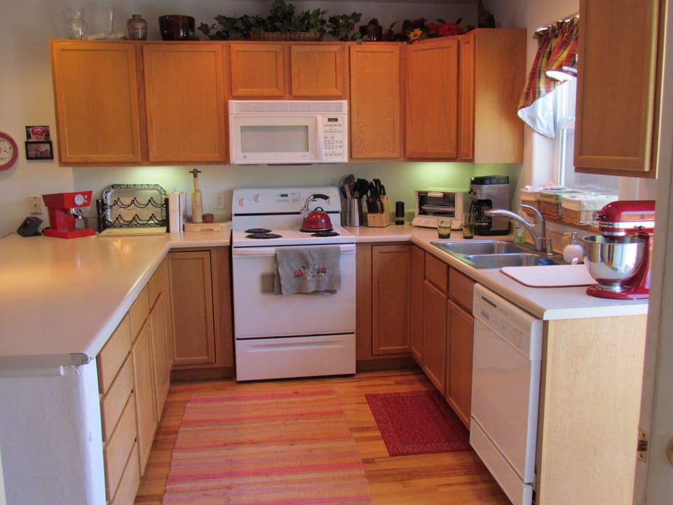 Kitchen with large island...