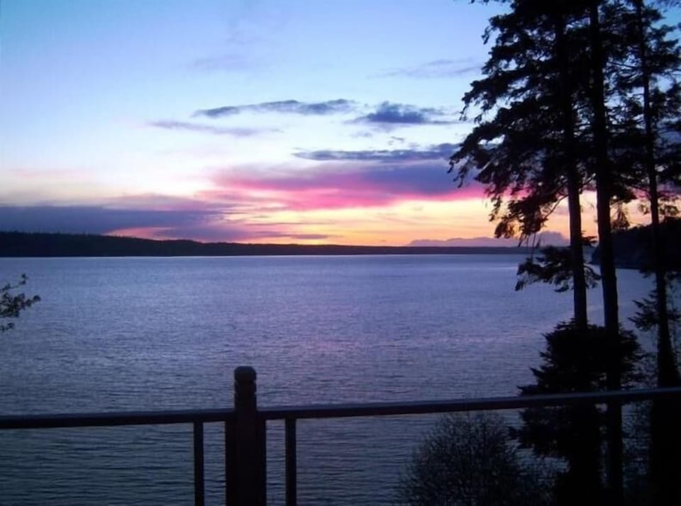 Port Susan at Sunset from front deck