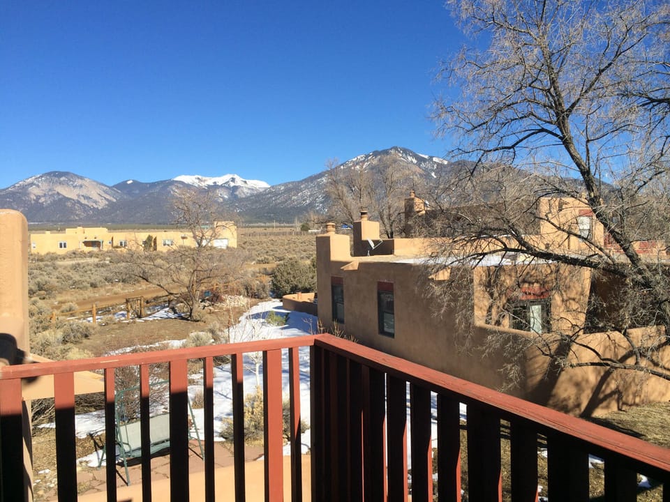 View of Taos Mountain from the 2nd floor deck