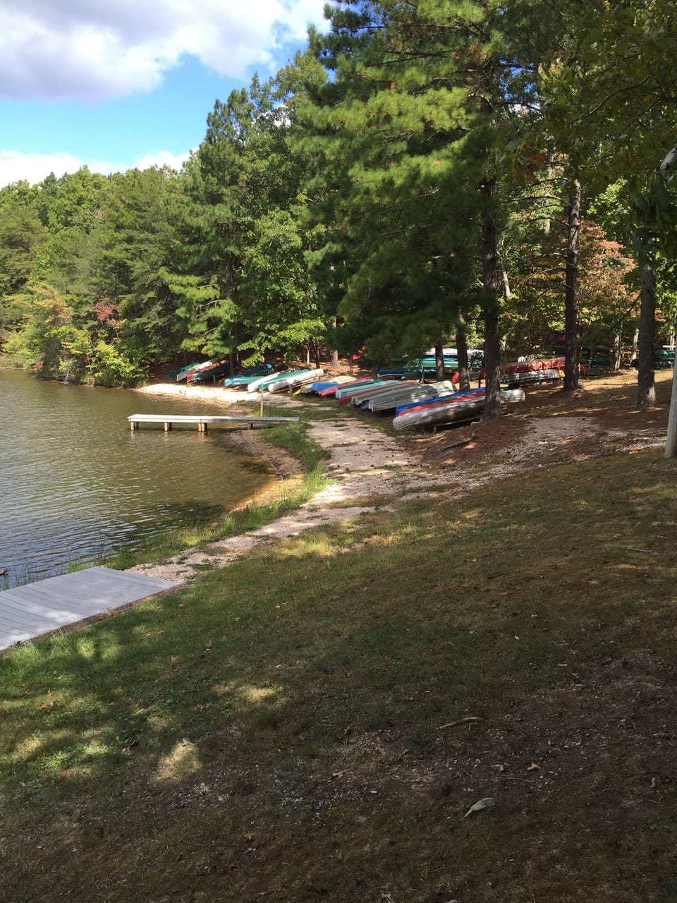 Boatyard and dock where our guests can access our canoe and kayak 4 miles away