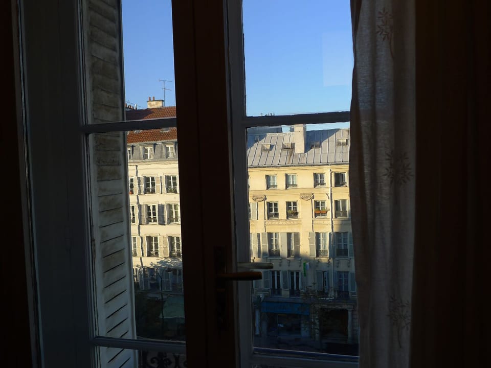 the boulevard from the bedroom window
