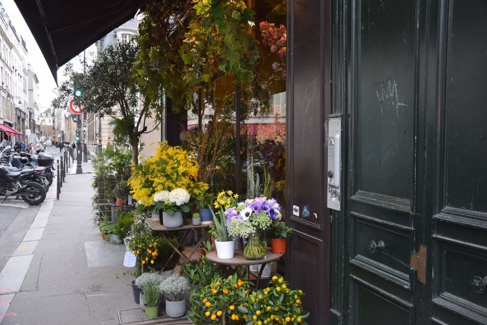 a lovely flower shop not far from here