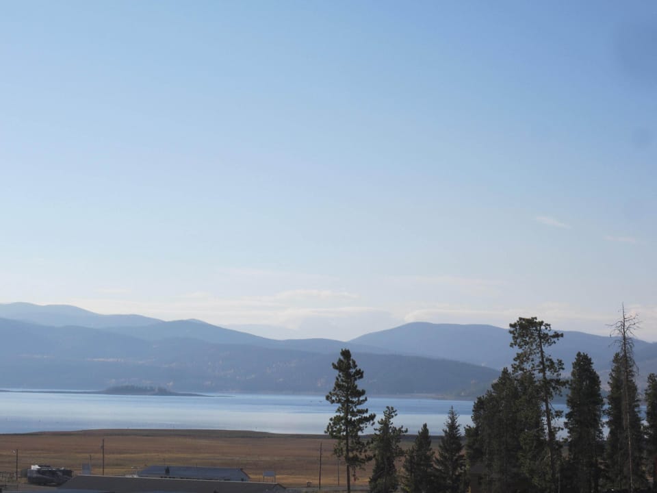 Views off the deck and master bedroom