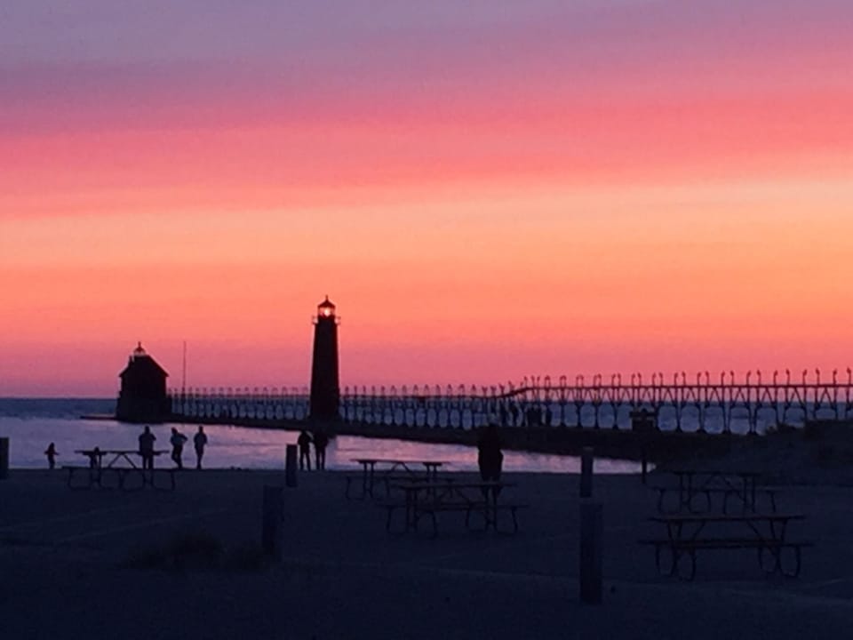 Pier at sunset