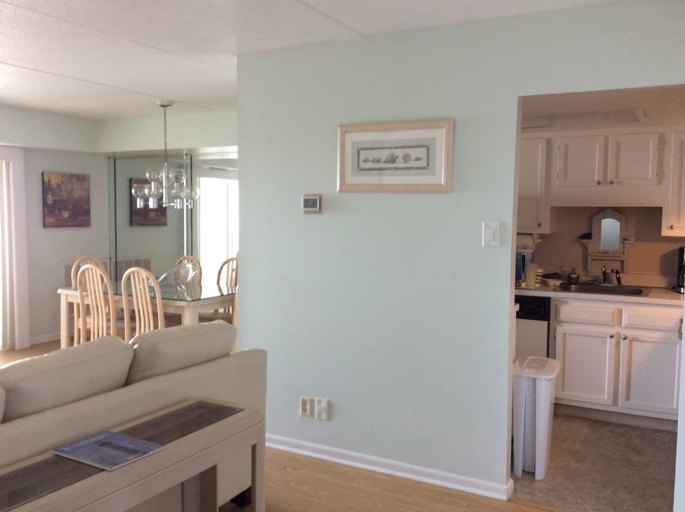 Open dining room and living room
