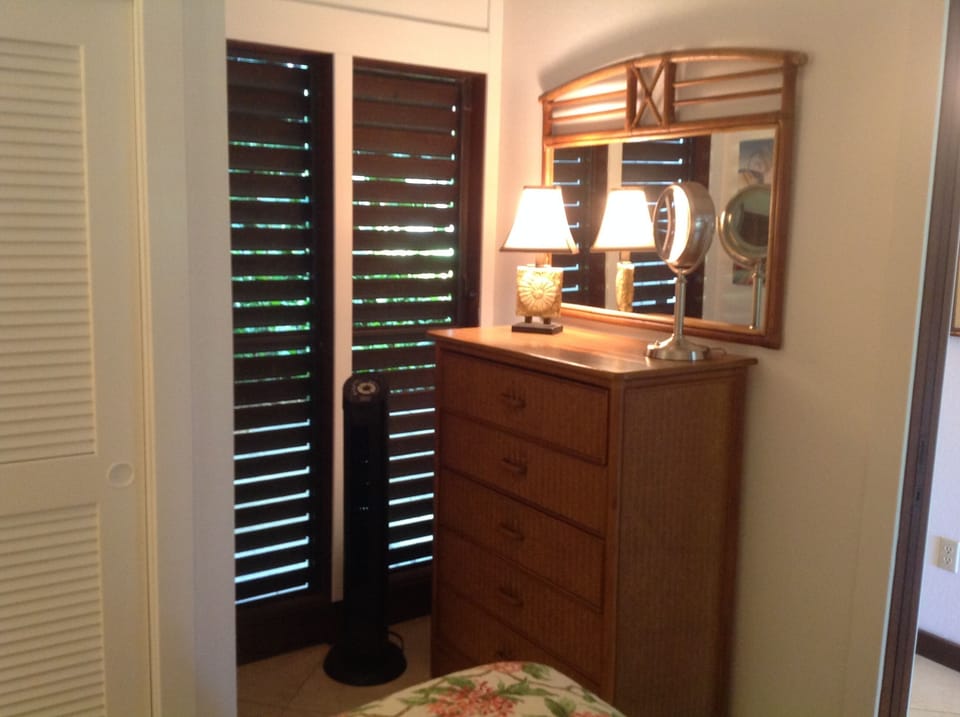 Bedroom with  plenty of Plenty of storage and cool breezes 