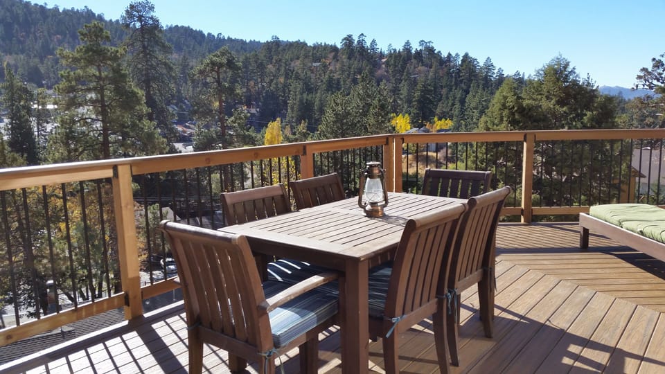 Dine outside to enjoy the view and abundant wildlife.