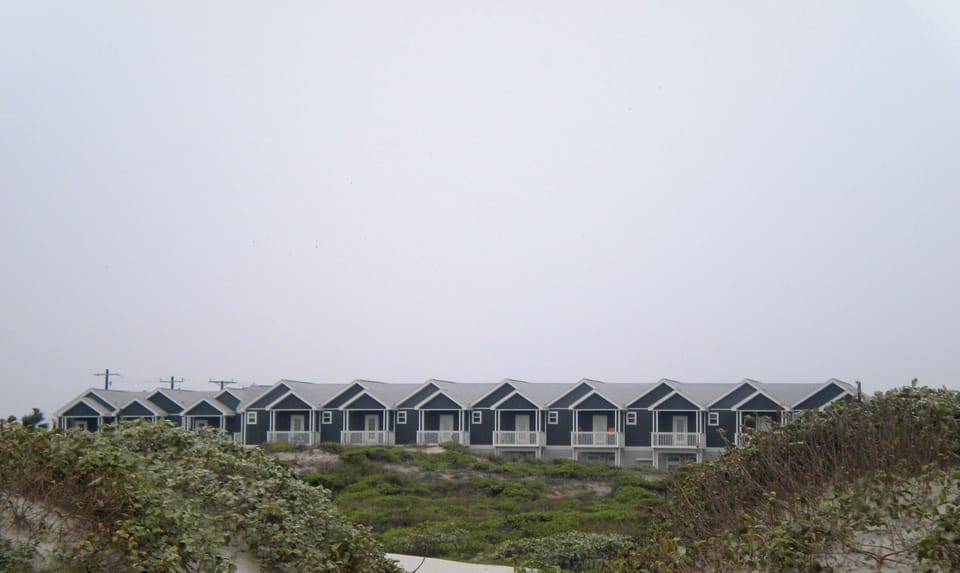 Complex view from the beach