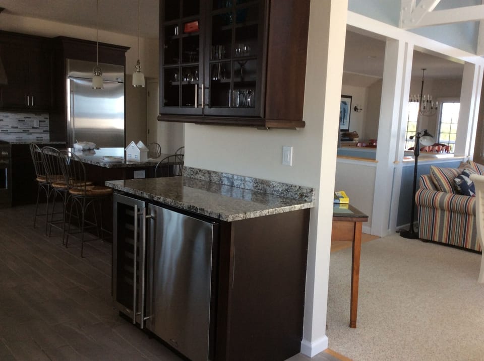 Bar area with Wine Cooler and Bar Fridge