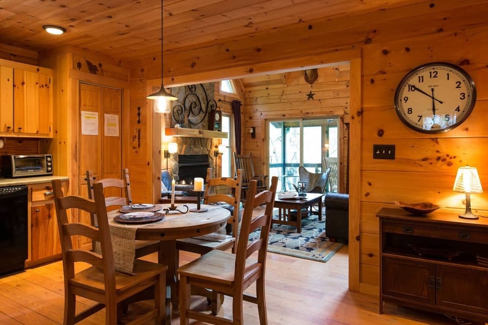 Kitchen / living area. New Amish built dining table and chairs not pictured.  
