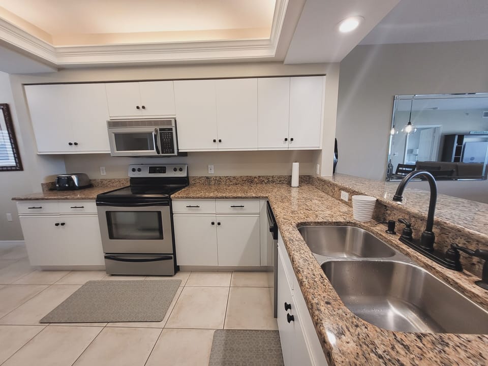 Granite and Stainless Steel Appliances 