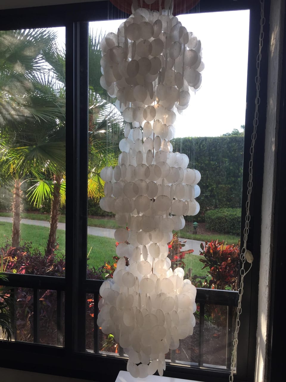 Capa shell w dimmer. Tennis Pickleball behind tall hedges