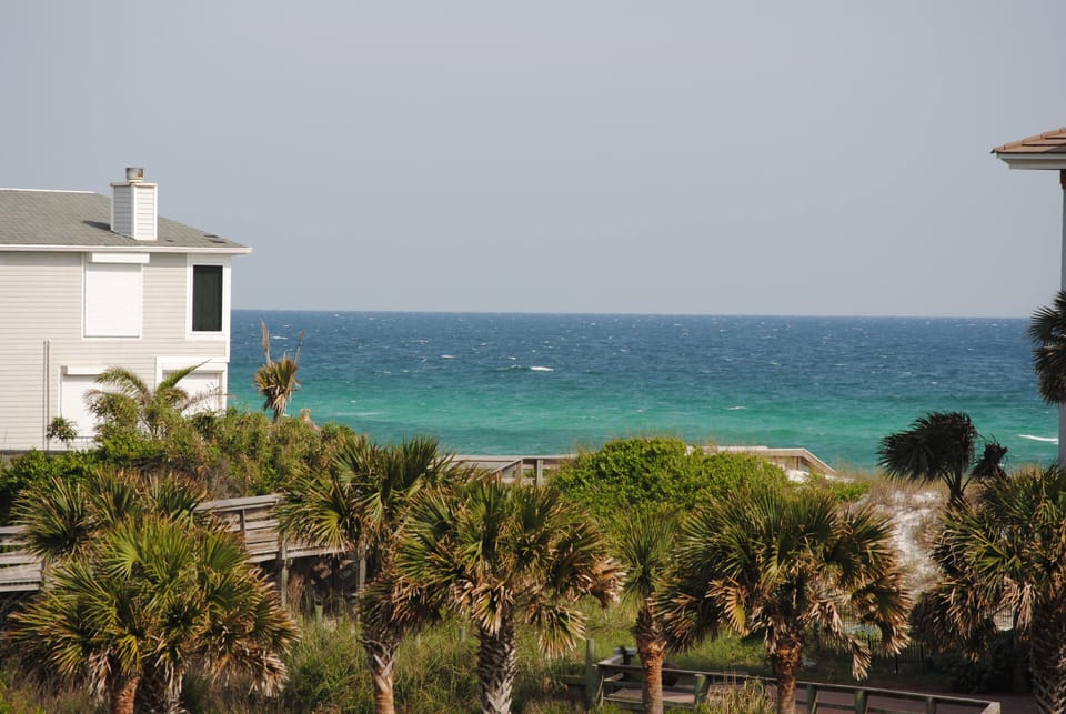 View from master bedroom deck; zoom lens used.