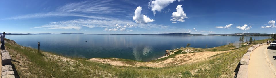 View of Lake Yellowstone.