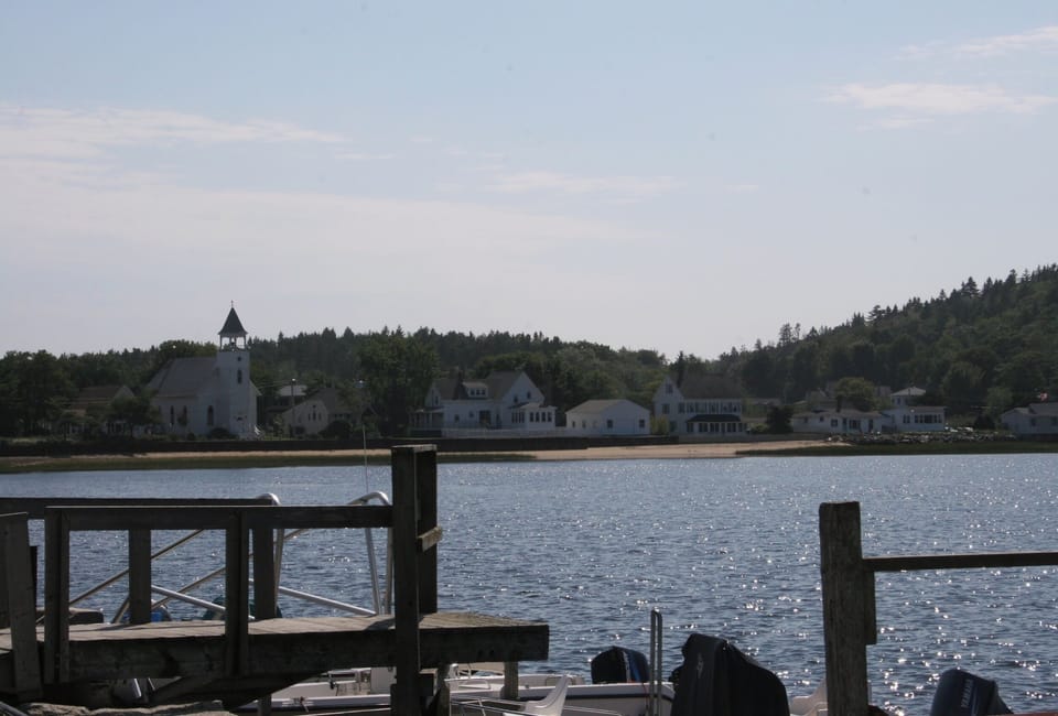 Walk to Spinney's for ice cream and then enjoy a sunset from the town dock