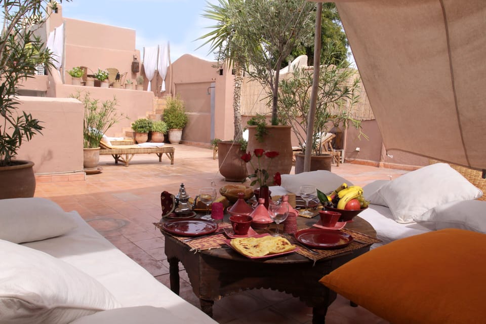 Breakfast on the  roof top terrace