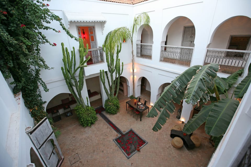 View of the patio and balcony of Touem Room