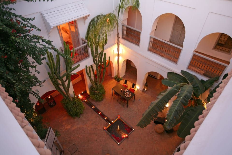 The central patio and courtyard