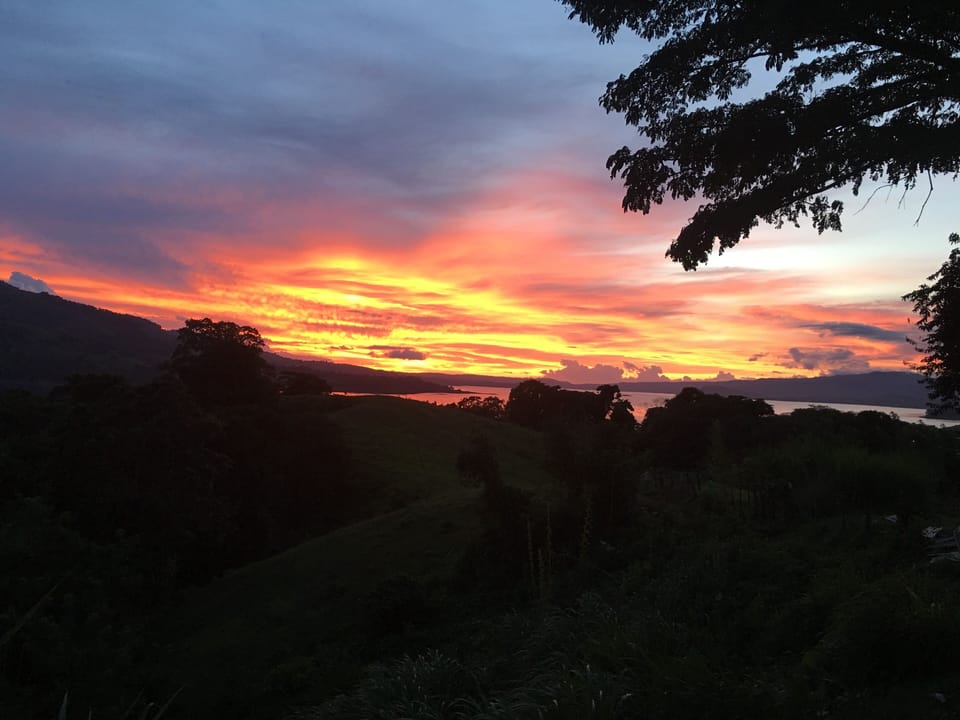 Iphone photo of sunset from the patio