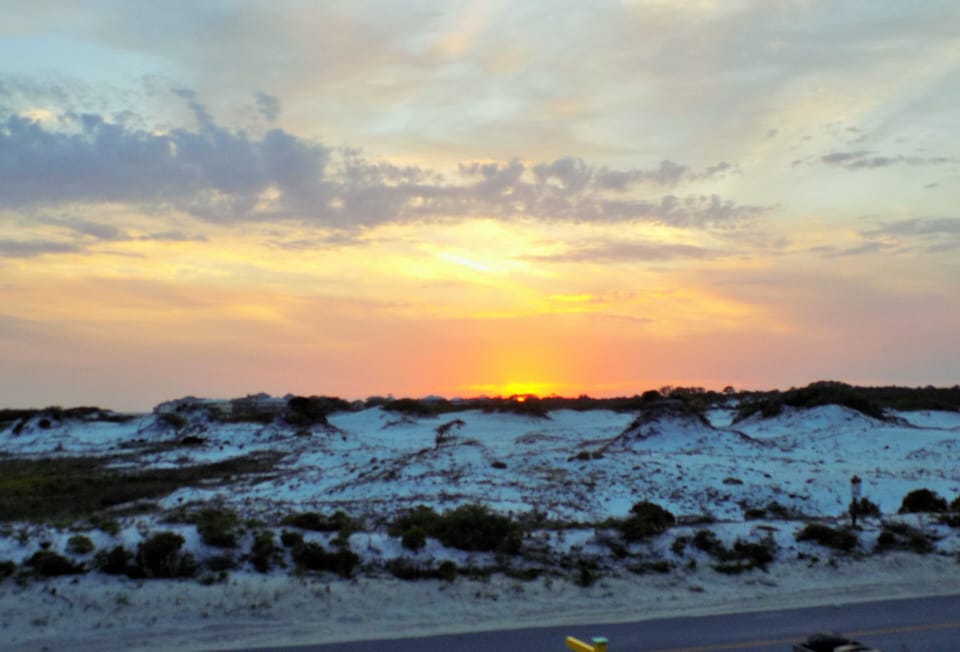 Sunset over Grayton State park as seen from Folie 'a Deuxn!