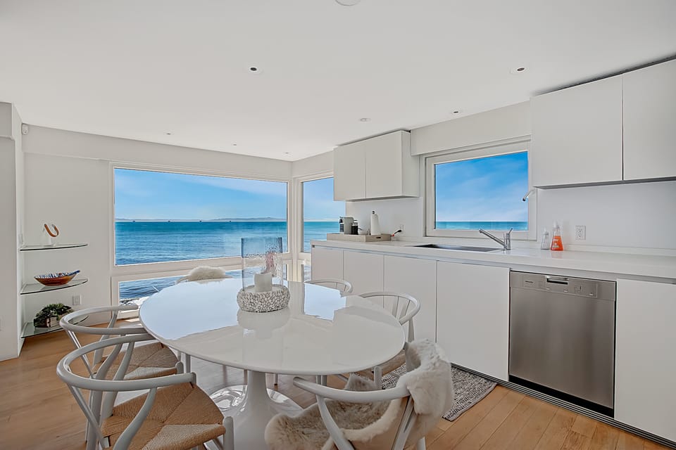 Kitchen and dining views