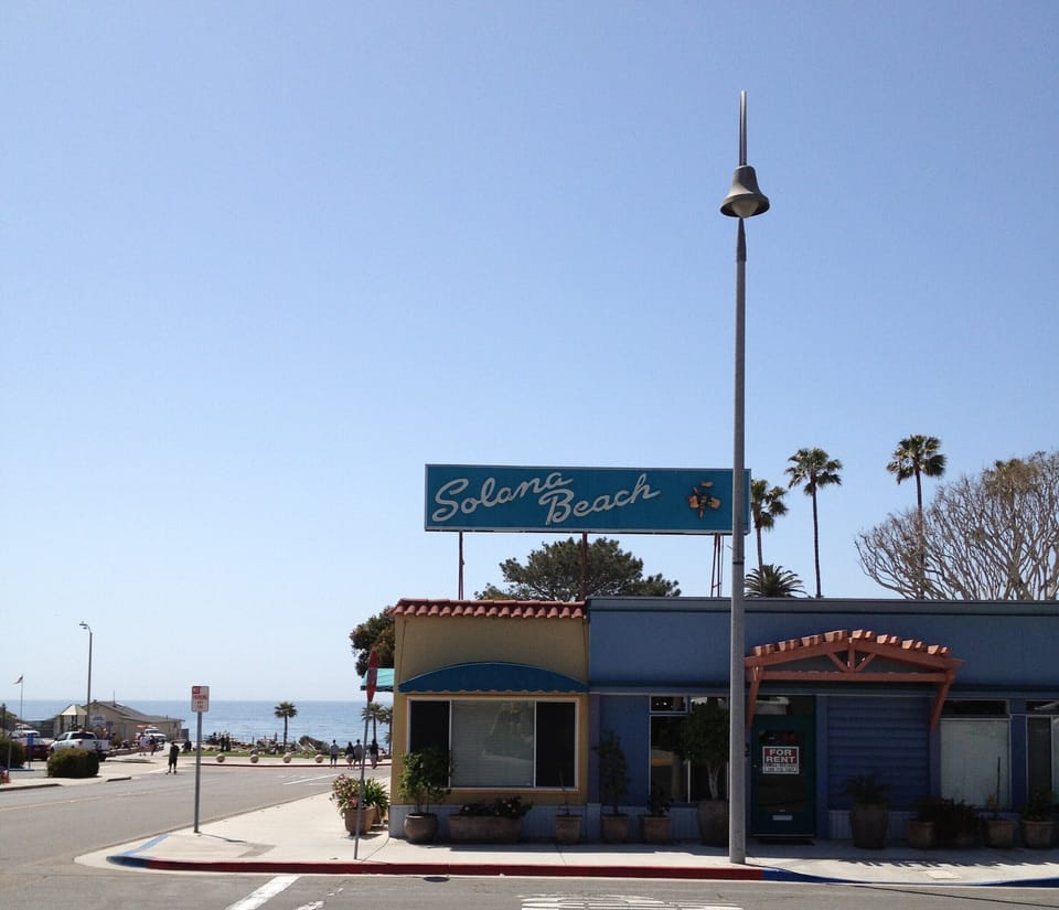 Hwy 101...walking distance to Amtrak and great shops and restaurants. 