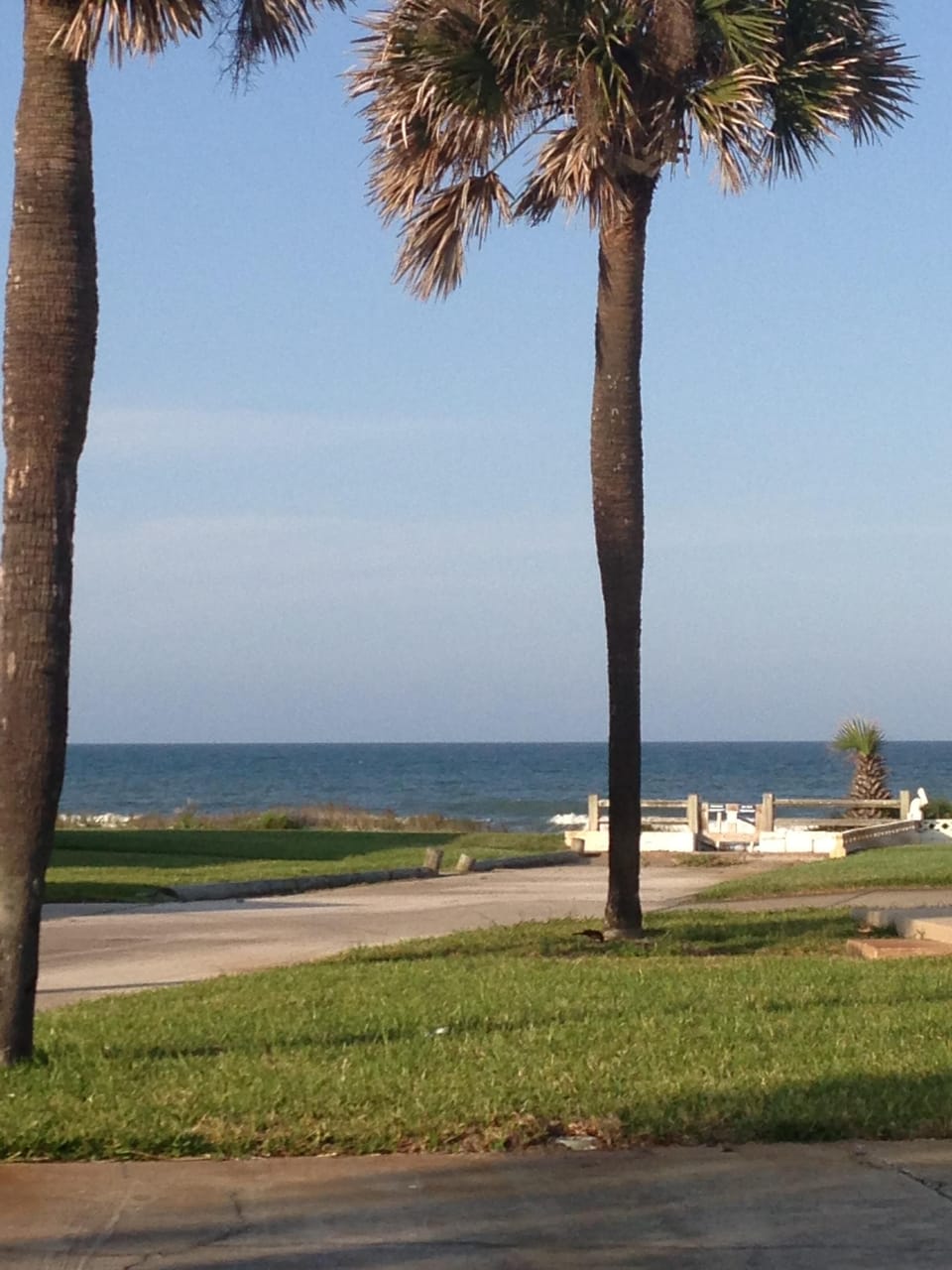 Private access to the beach.