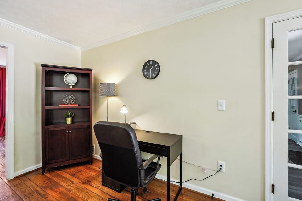 Office workspace in Family Room -Main Level