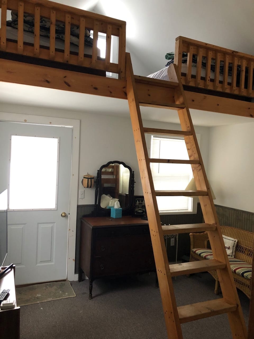 Bunkhouse looking up to the loft